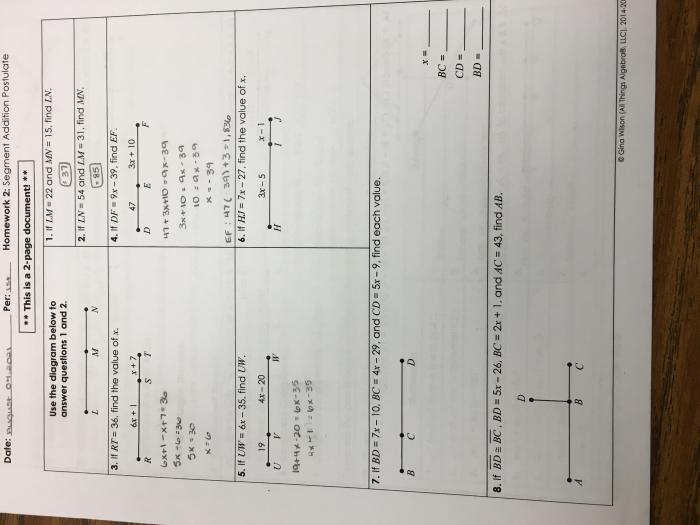 Unit 1 foundations of geometry answer key