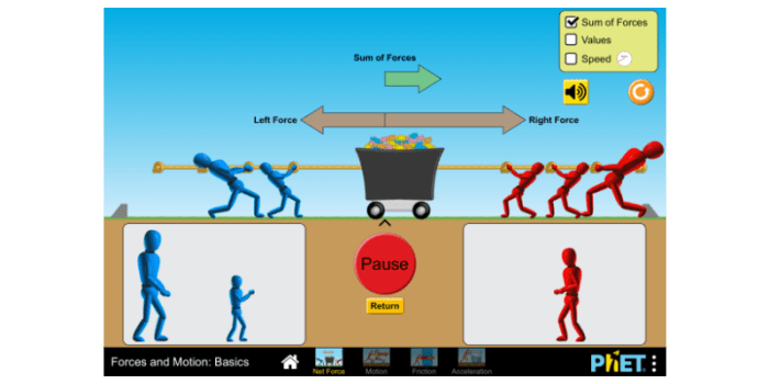 Forces and motion basics answer key