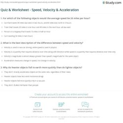 Unit 2 speed and velocity worksheet answers